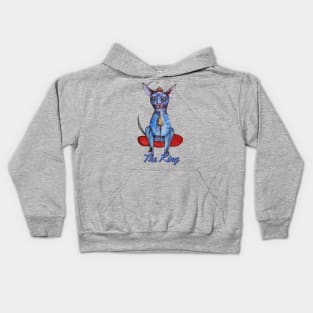 The King, Cat Rules Kids Hoodie